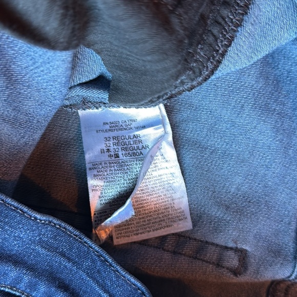 Gap Slim Straight Jeans size 32r (G12) - Picture 6 of 8